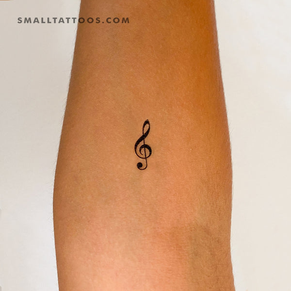 Music Heart Temporary Tattoo - Set of 3 – Little Tattoos
