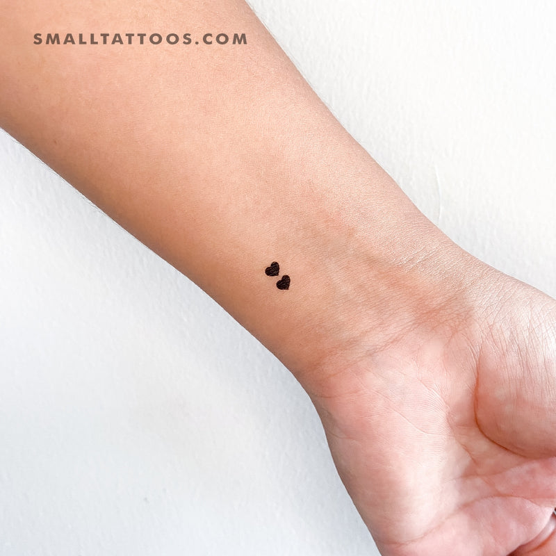 Buy 2 Little Hearts Temporary Tattoo Online in India - Etsy