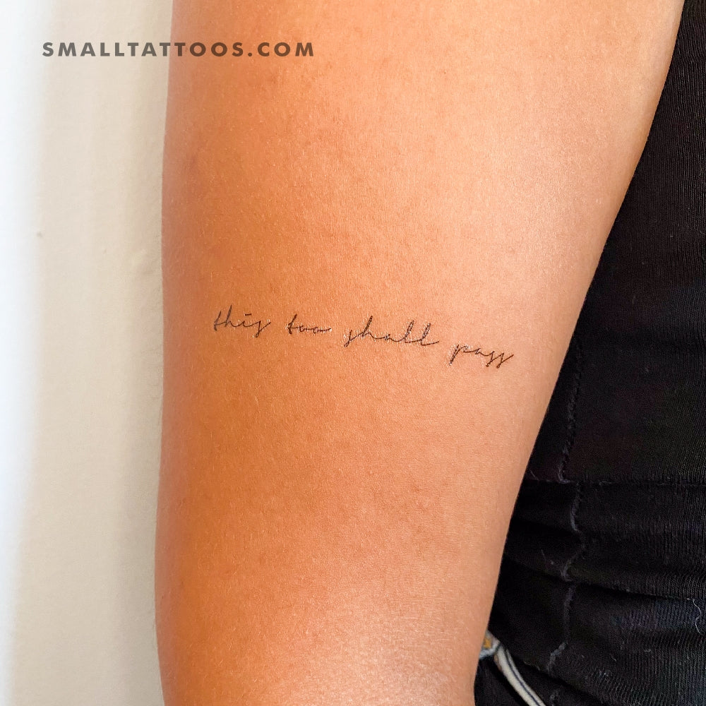 Tatuaje temporal "Esto también pasará" (3 unidades)
