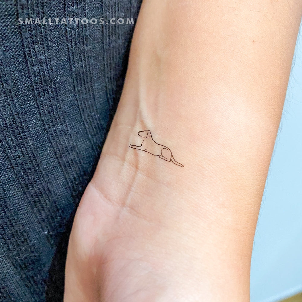Tatuaje temporal de labrador - Juego de 3