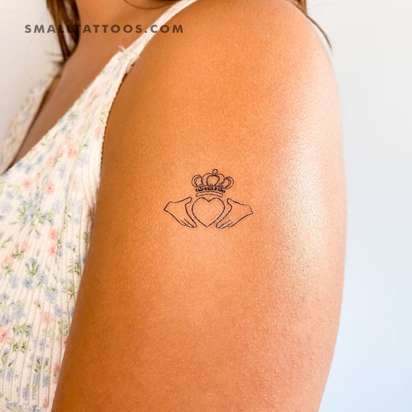 Claddagh Temporary Tattoo Set of – Small Tattoos
