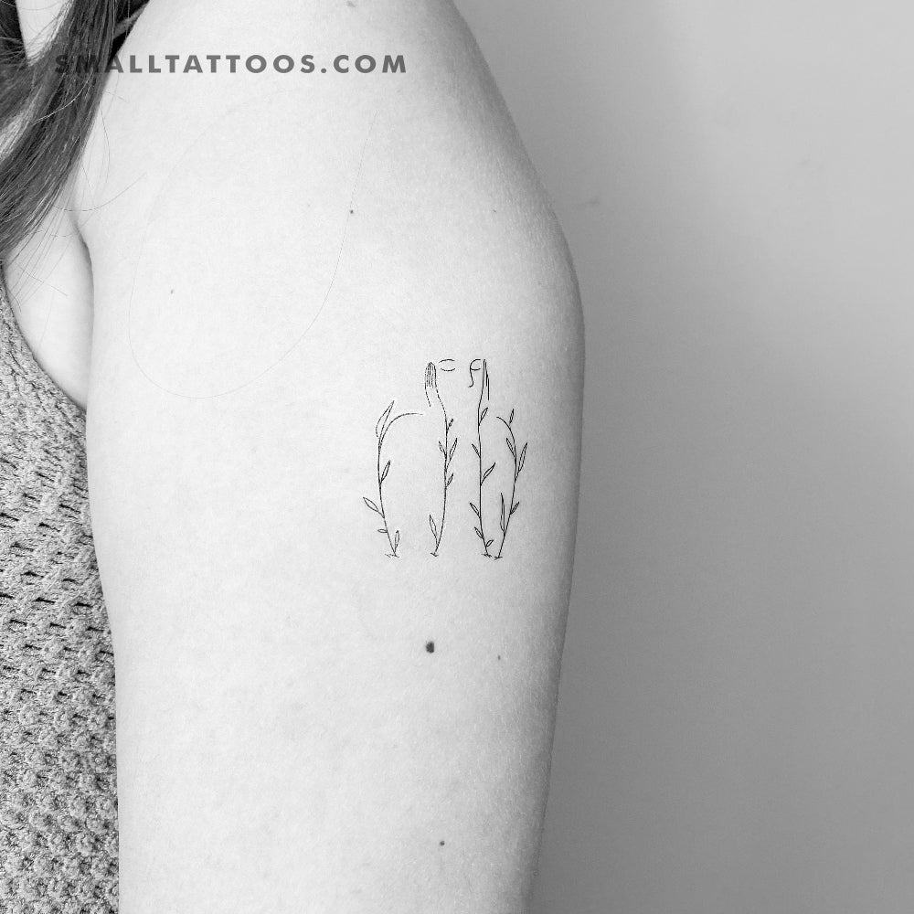 Tatuaje temporal floreciente (juego de 3)