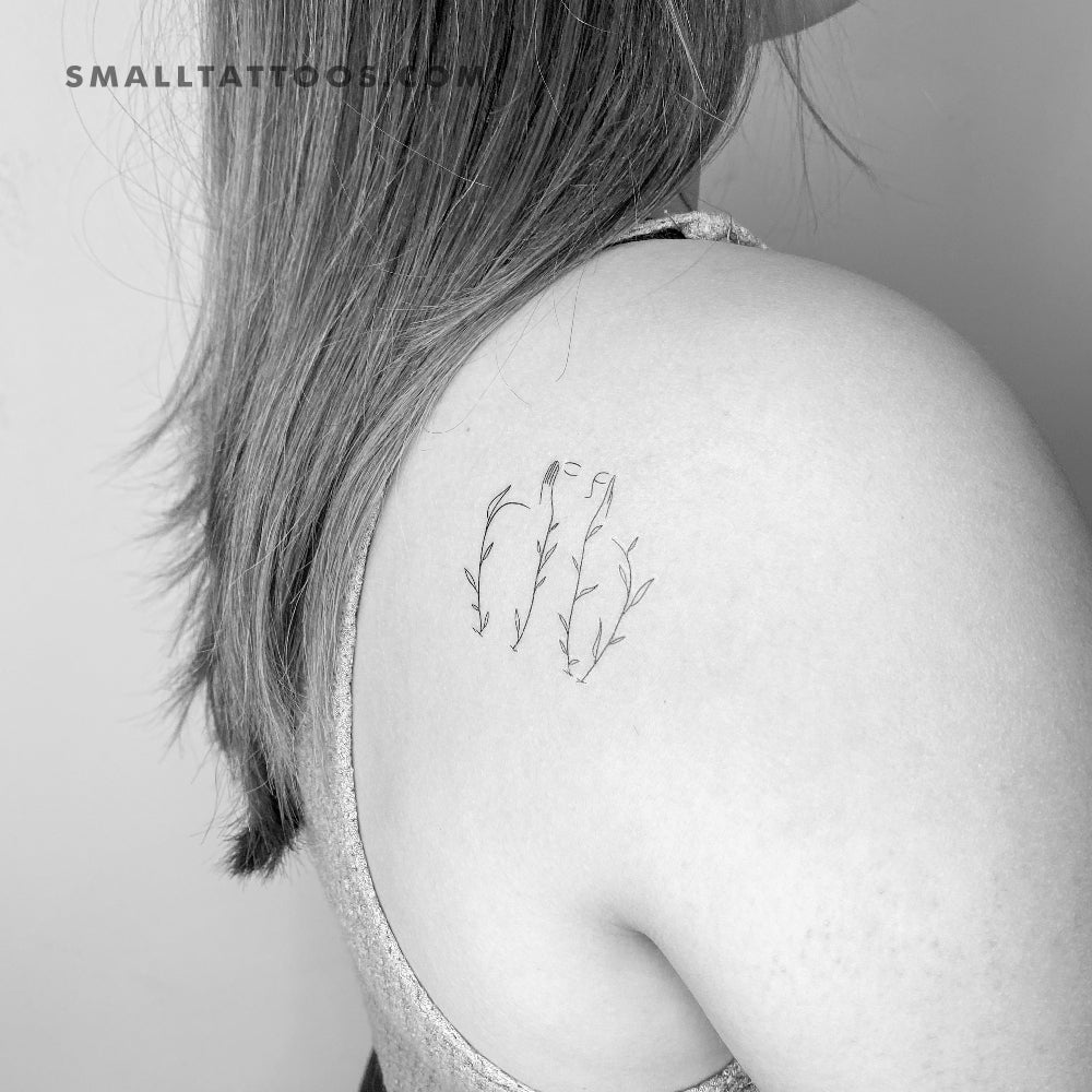 Tatuaje temporal floreciente (juego de 3)