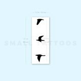 Flying Birds Temporary Tattoo (Set of 3)