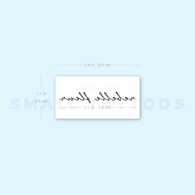 Rebelle Fleur Temporary Tattoo (Set of 3)