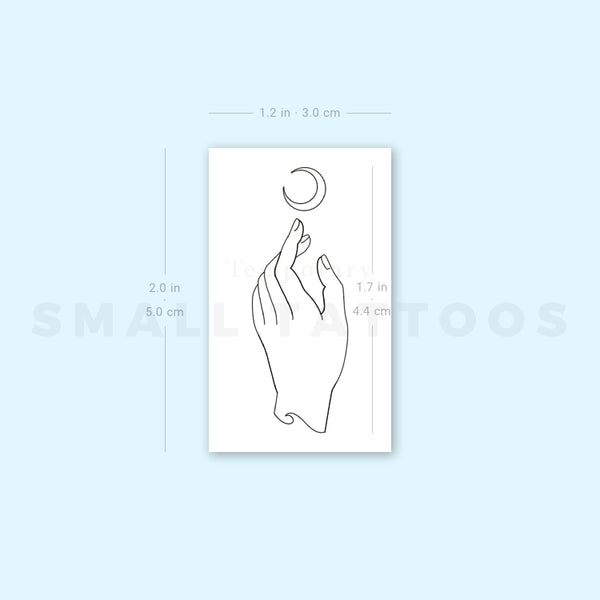 Luna by Jakenowicz Temporary Tattoo - Set of 3