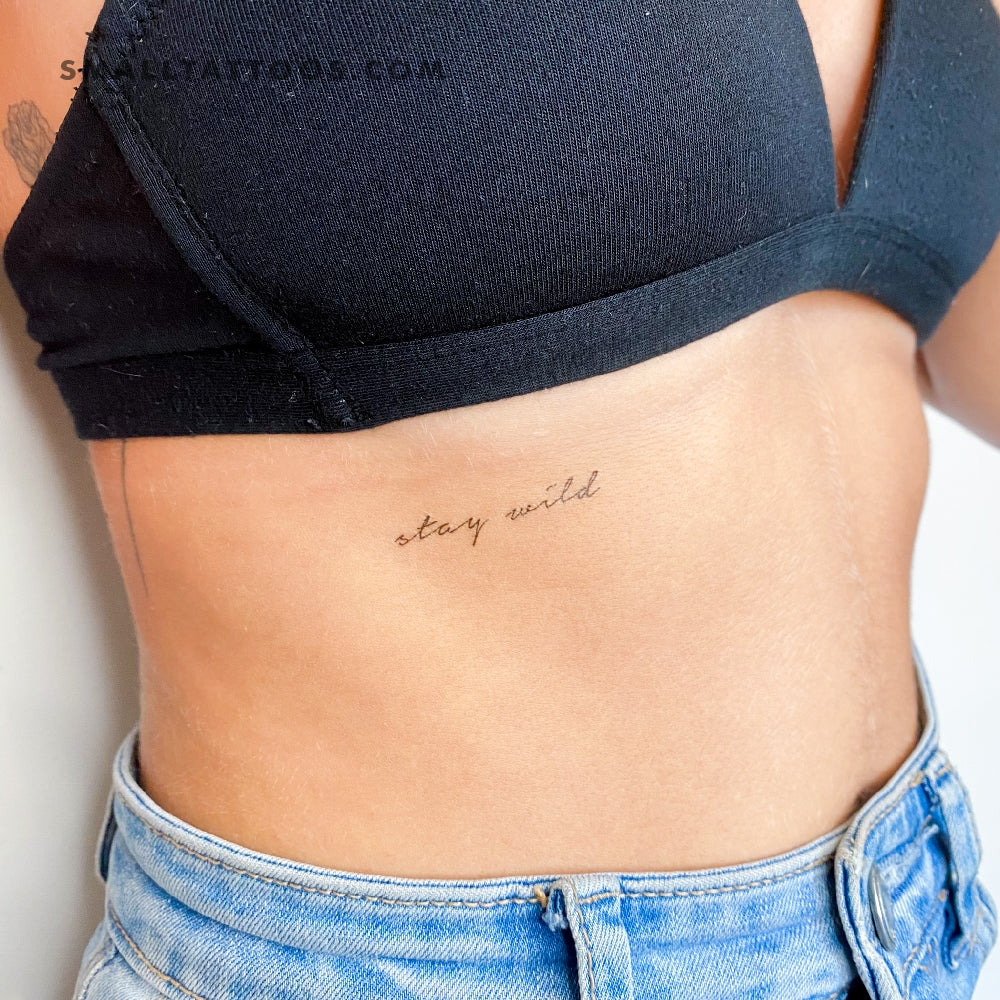 Tatuaje temporal "Mantente salvaje" (juego de 3)