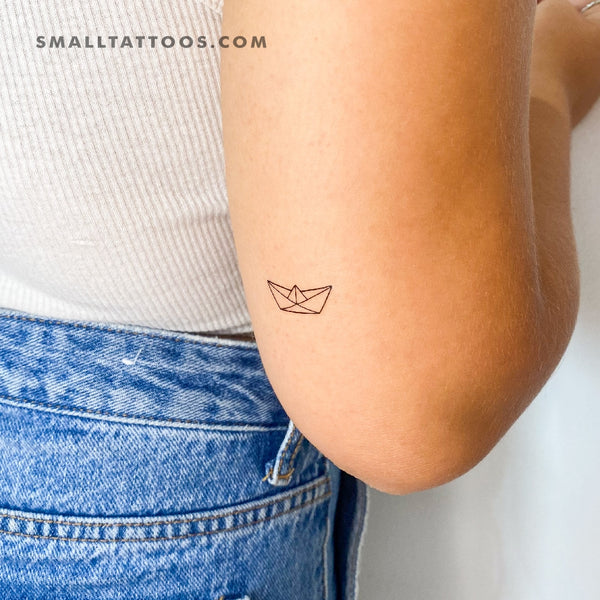 Paper Boat Temporary Tattoo - Set of 3