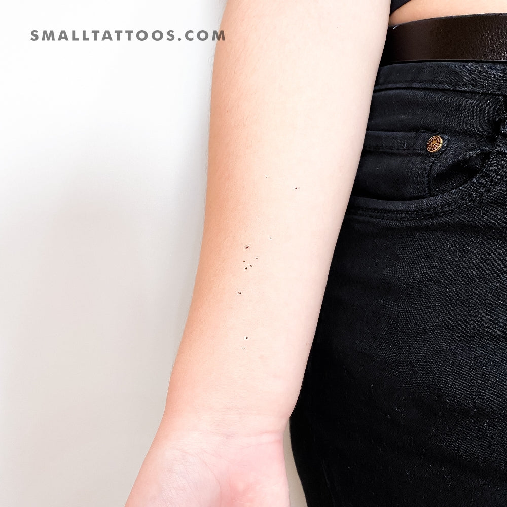 Minimalist Taurus Constellation Temporary Tattoo (Set of 3)