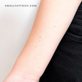 Minimalist Taurus Constellation Temporary Tattoo (Set of 3)