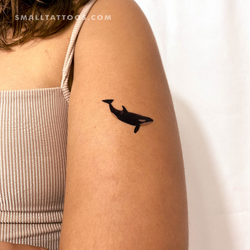 Killer Whale Temporary Tattoo - Set of 3