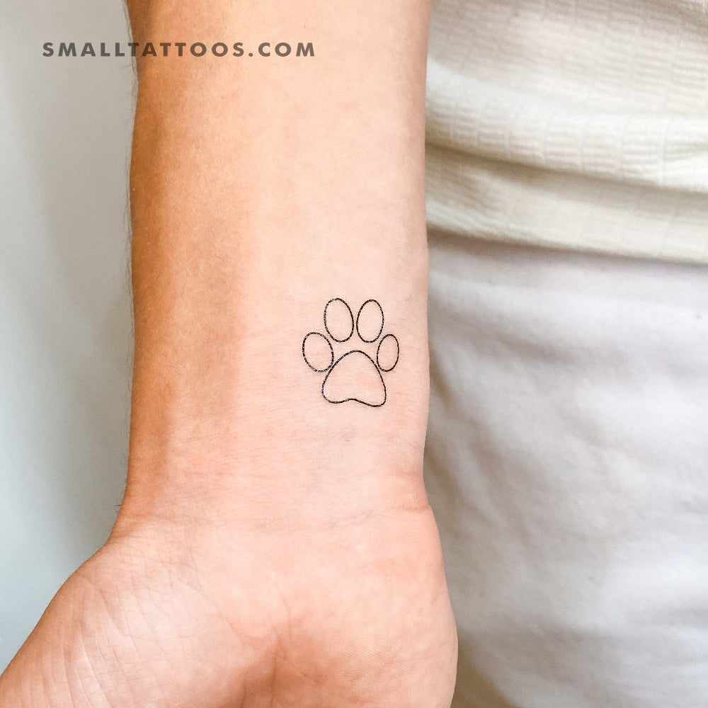 Paw Print Temporary Tattoo (Set of 3)