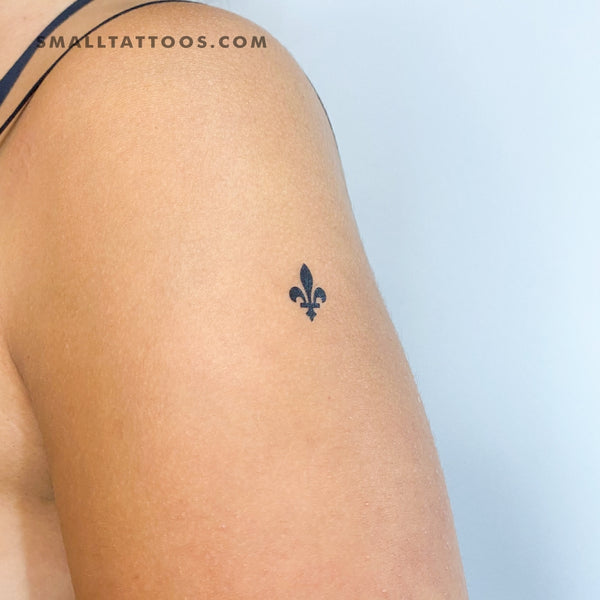 Louisiana Fleur De Lis Temporary Tattoo - Set of 3
