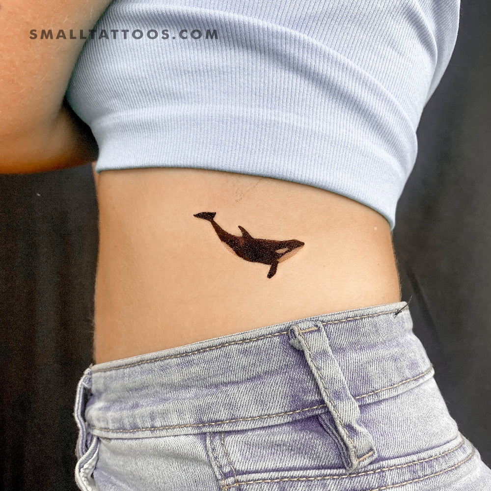Killer Whale Temporary Tattoo - Set of 3