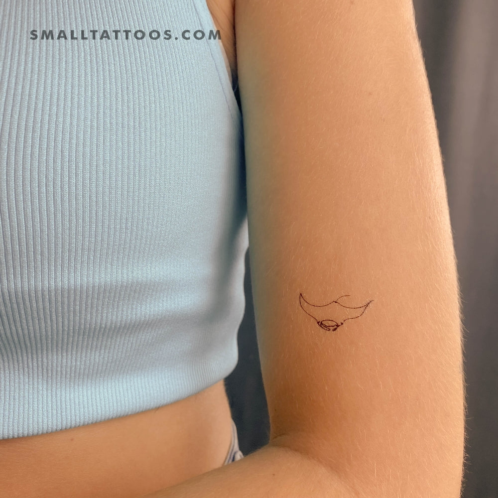 Tatuaje temporal de manta raya (juego de 3)