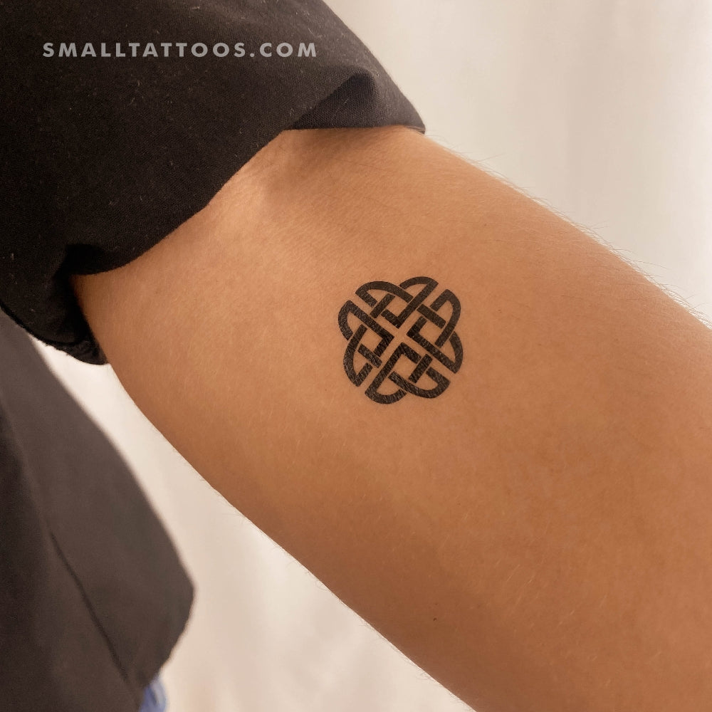 Tatuaje temporal de nudo de escudo (juego de 3)