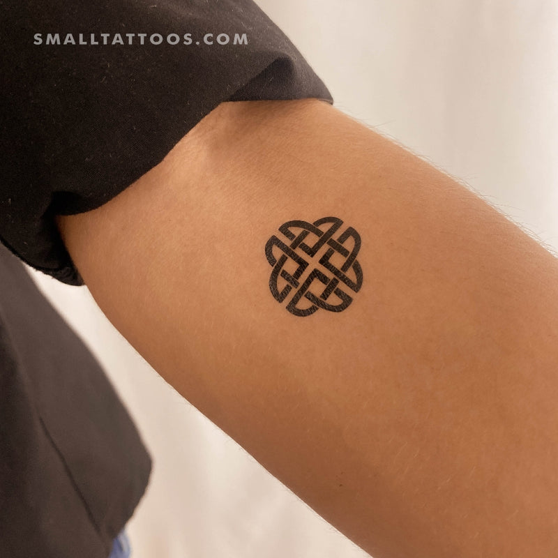 Celtic Shield Knot Ward Symbol of Protection Water Resistant Temporary  Tattoo Set Fake Body Art Collection - White - Walmart.com