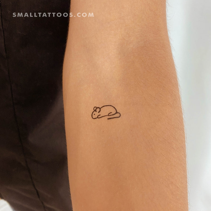 Mouse Temporary Tattoo - Set of 3