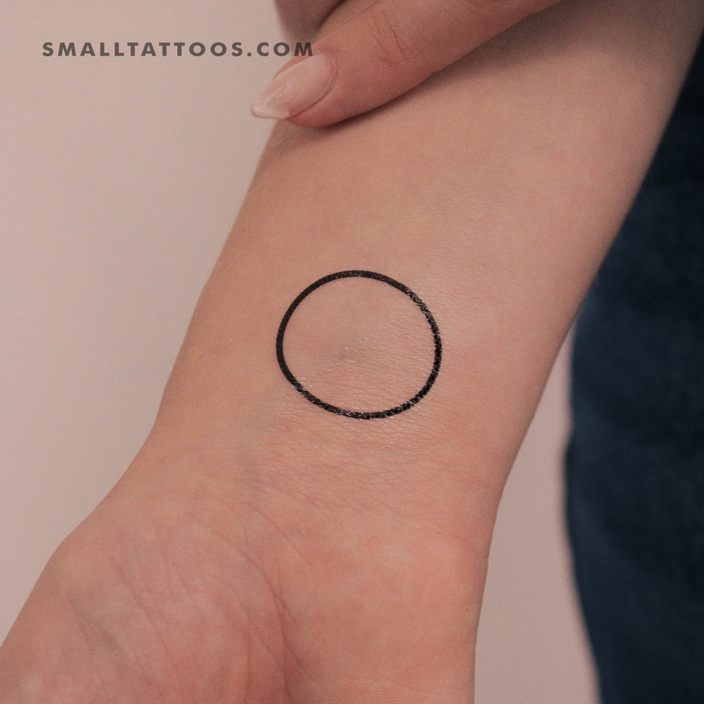 Tatuaje temporal circular (juego de 3)
