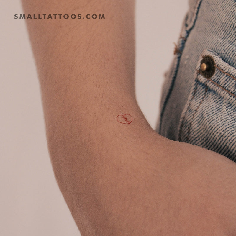 Small Red Hearts Temporary Tattoo Set (5 tattoos) – TattooIcon