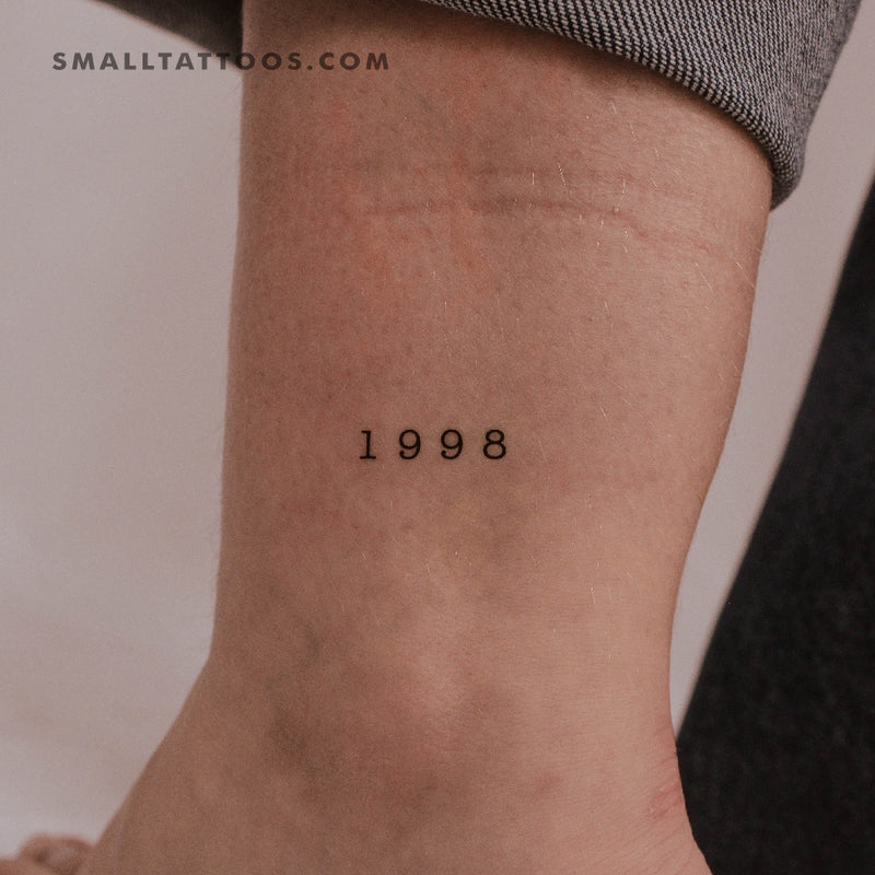 1998 Birth Year Temporary Tattoo (Set of 3)