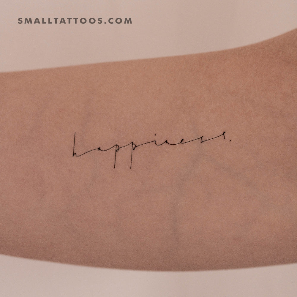 Tatuaje temporal «Felicidad» (juego de 3)