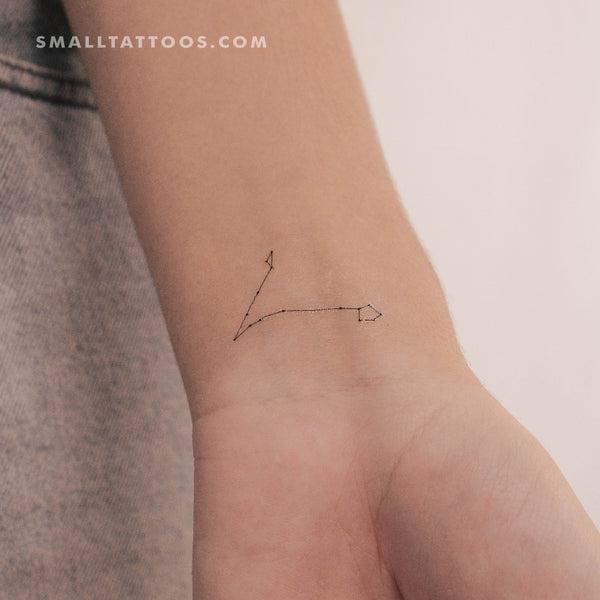 Small Pisces Constellation Temporary Tattoo (Set of 3)