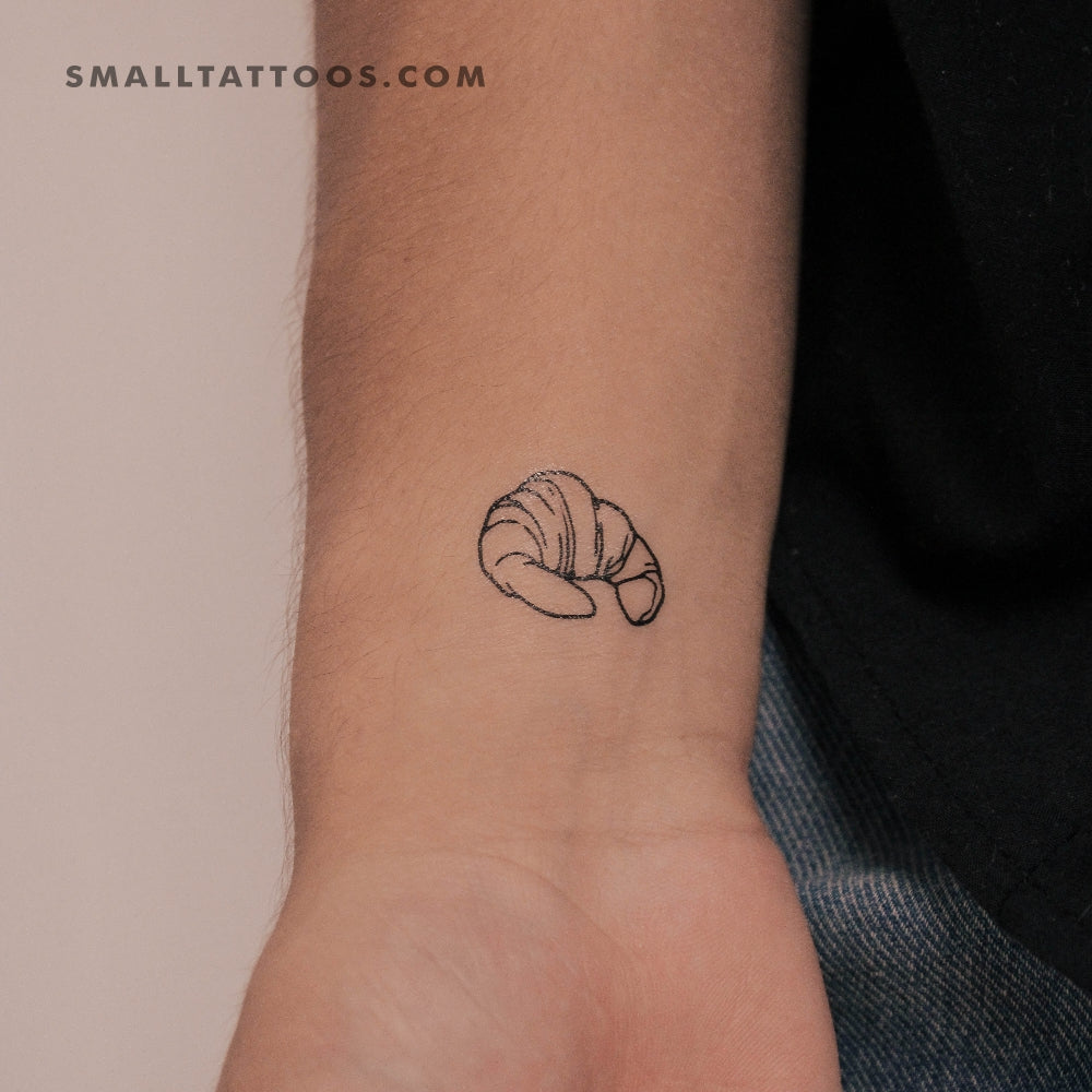 Tatuaje temporal de croissant (juego de 3)
