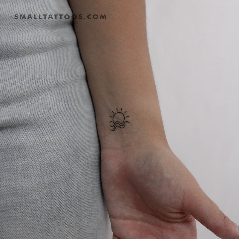 Luli Tattoo - Handpoke sunrise and sunset tattoo Thanks... | Facebook