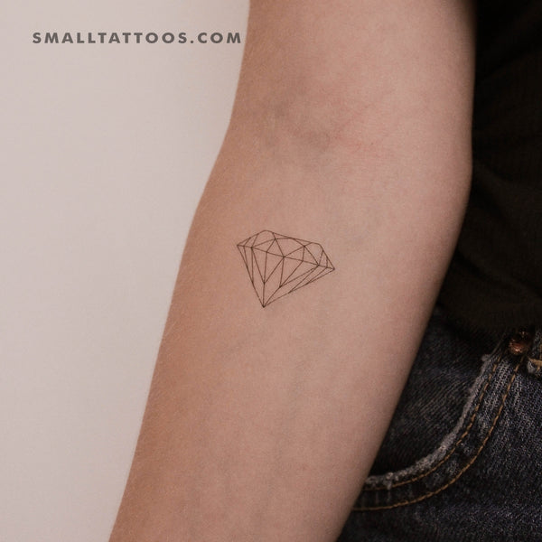 Fine Line Diamond Temporary Tattoo (Set of 3)