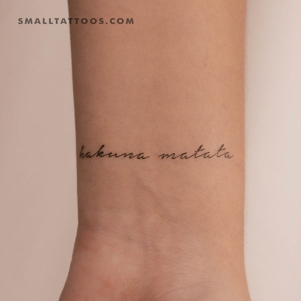 Hakuna Matata Temporary Tattoo (Set of 3)