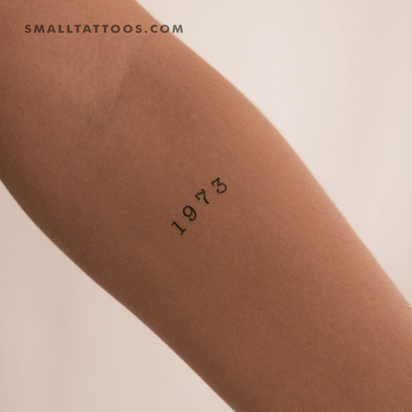 1973 Birth Year Temporary Tattoo (Set of 3)