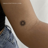 Sol De Mayo Uruguay Temporary Tattoo - Set of 3