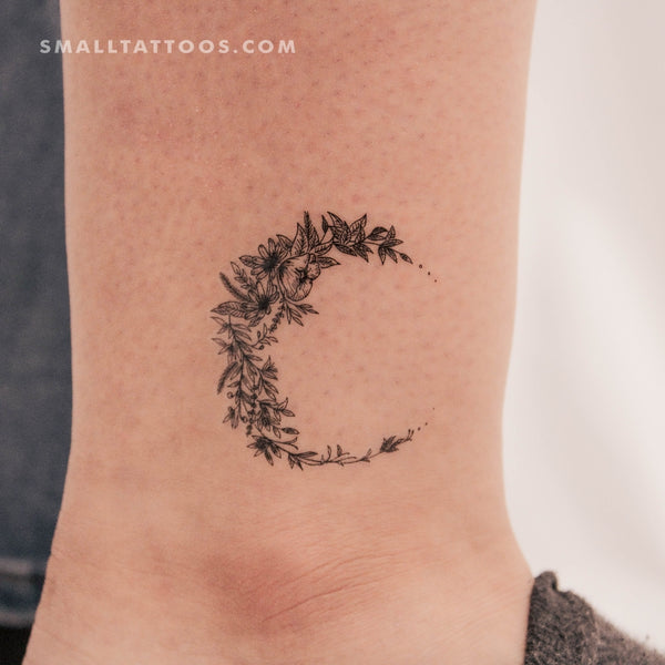 Flower Moon Temporary Tattoo (Set of 3)