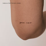 You Can Temporary Tattoo (Set of 3)