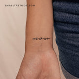 Now Temporary Tattoo (Set of 3)