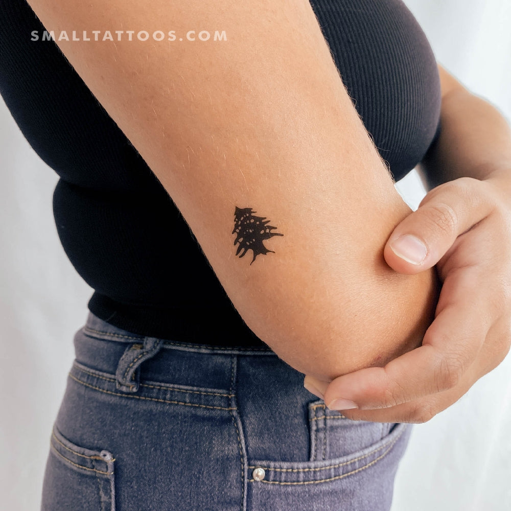 Tatuaje temporal de cedro - Juego de 3