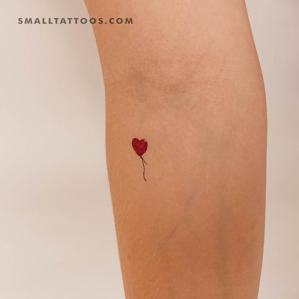 Red Balloon Temporary Tattoo (Set of 3)