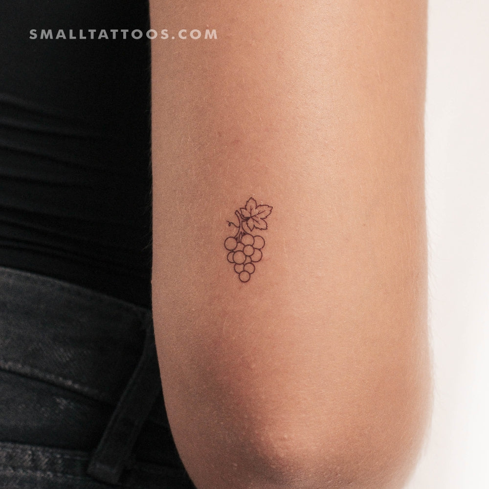 Grapes Temporary Tattoo (Set of 3)