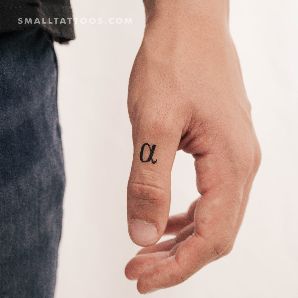 Tatuaje temporal Alfa (juego de 3)
