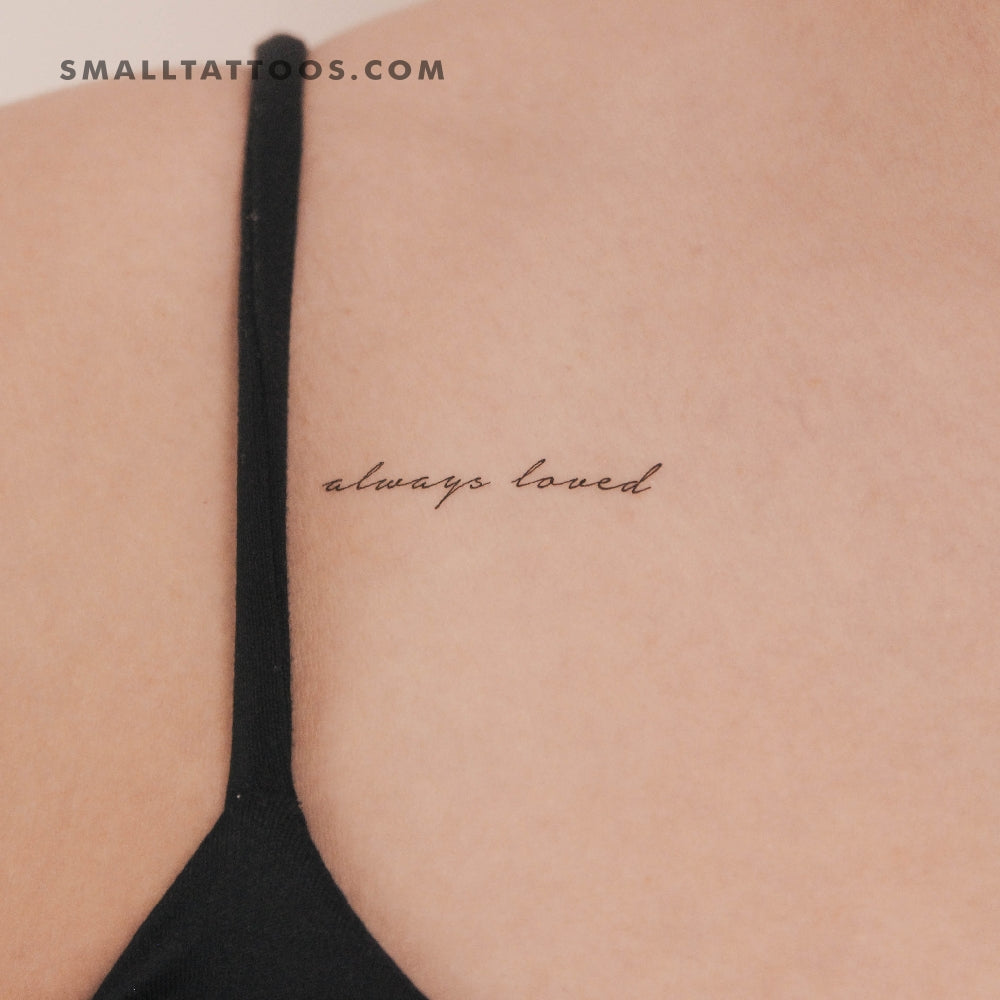 Tatuaje temporal "Always Loved" (juego de 3)