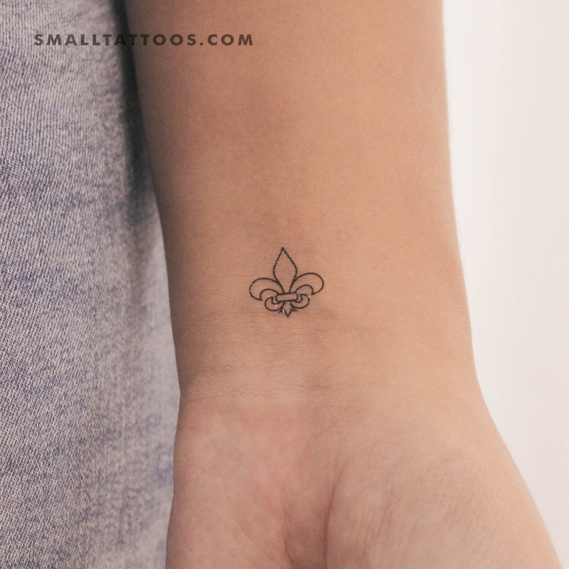 Fleur-de-lis Temporary Tattoo (Set of 3)