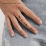 Finger Composition 3 Temporary Tattoo (Set of 3)