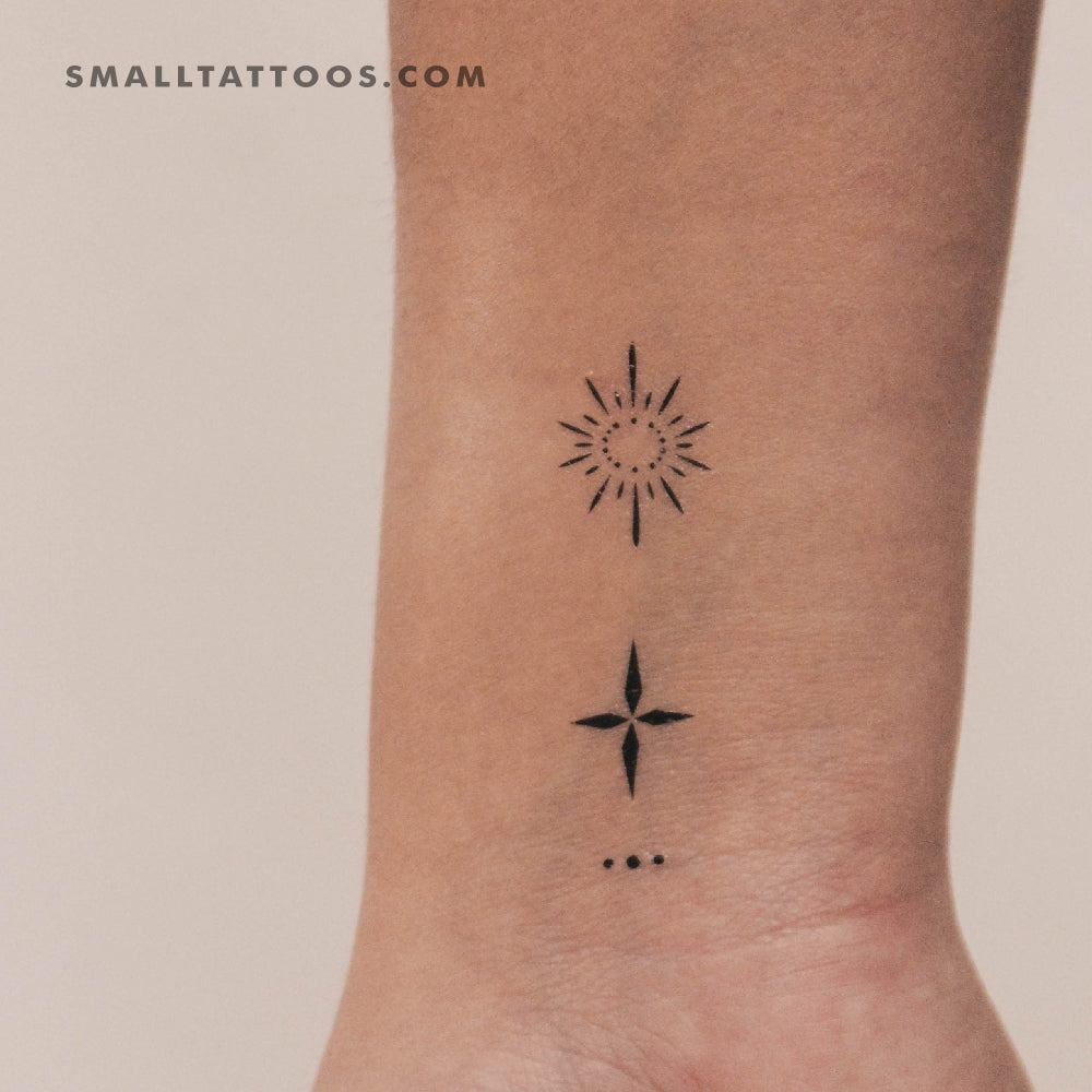 Tatuaje temporal de composición de dedos 6 (juego de 3)