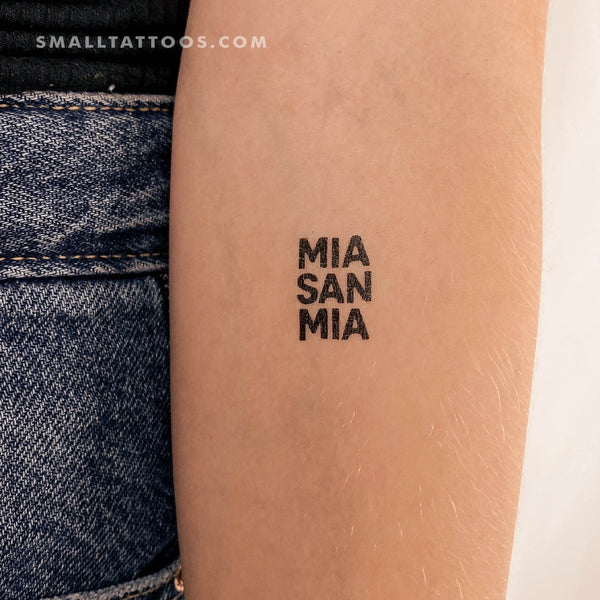 Mia San Mia Temporary Tattoo (Set of 3)