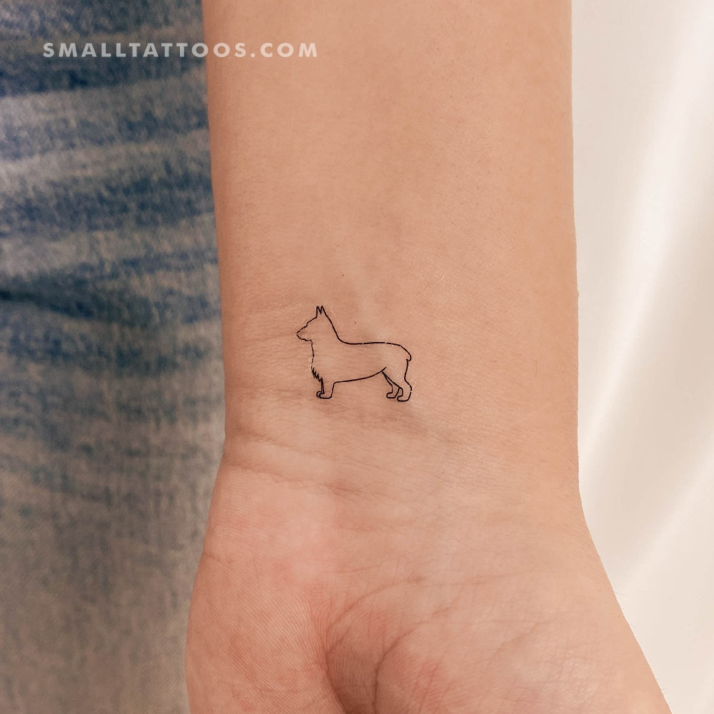 Tatuaje temporal de Corgi (juego de 3)