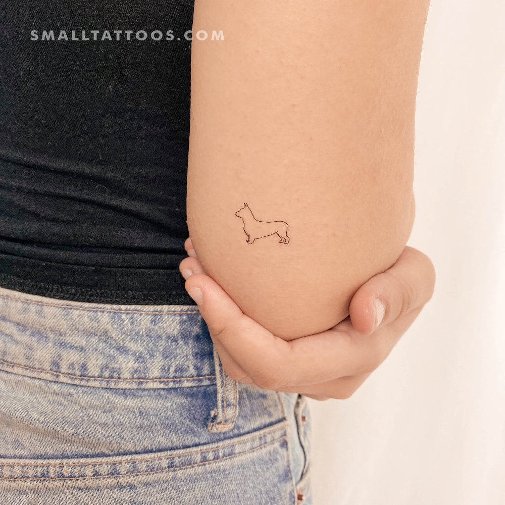 Tatuaje temporal de Corgi (juego de 3)
