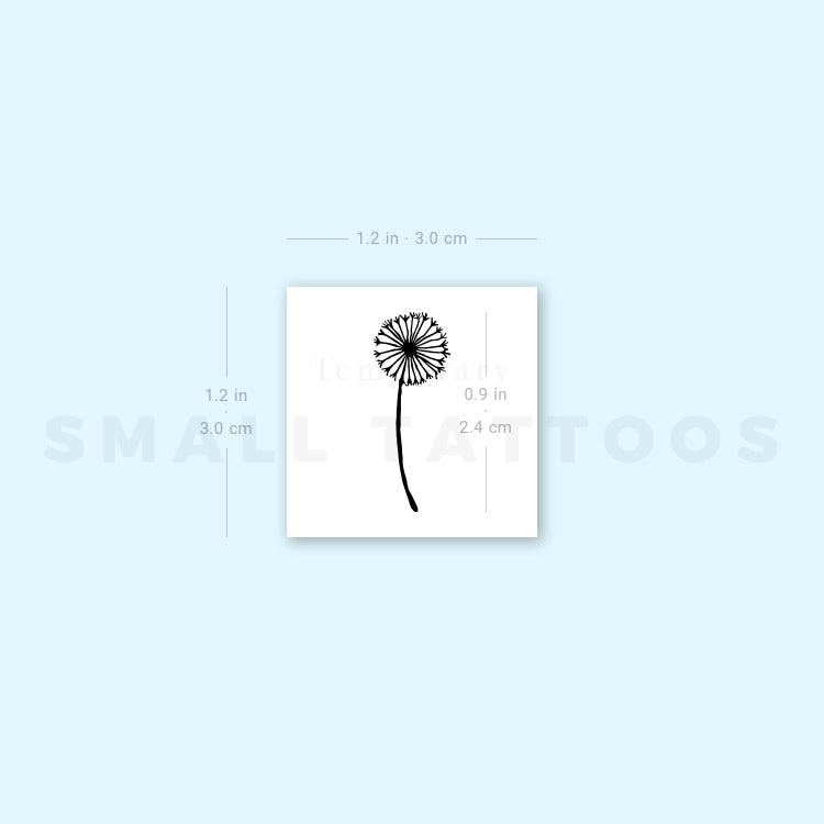 Small Dandelion Temporary Tattoo (Set of 3)