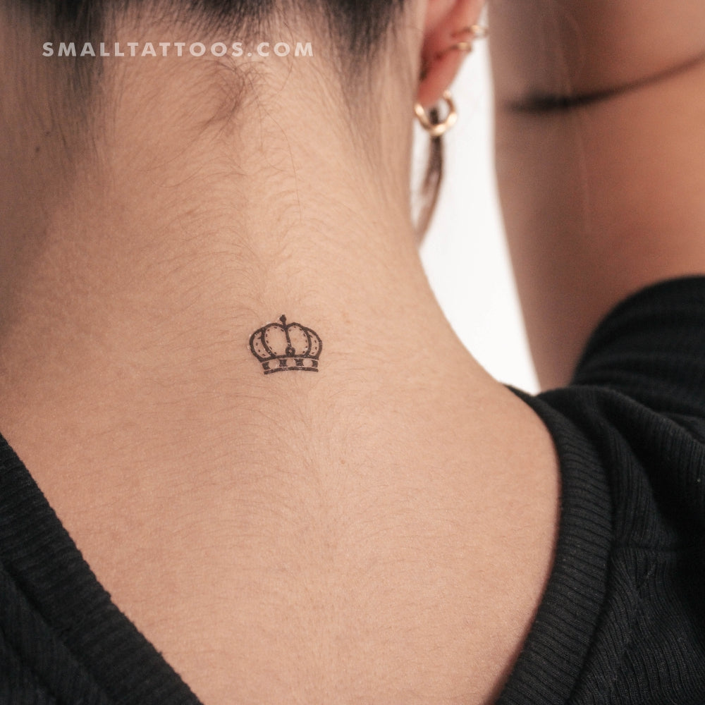 Tatuaje temporal de corona de reina (juego de 3)
