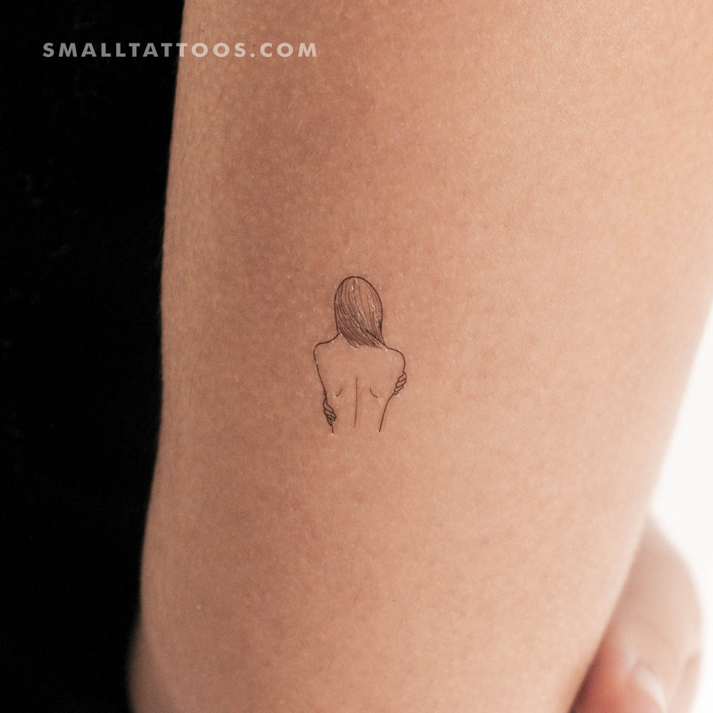 Tatuaje temporal de mujer con amor propio (juego de 3)